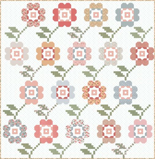 Country Rose quilt kit by Lella Boutique for Moda Fabrics