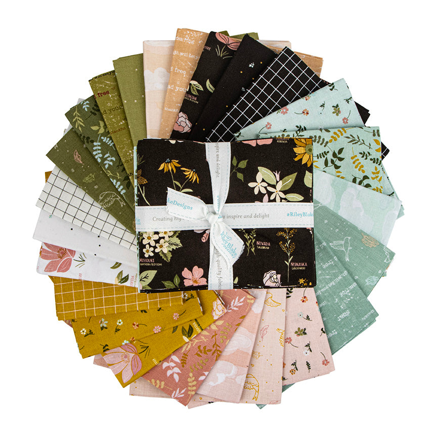 Wild and Free Fat Quarter Bundle from Gracey Larson for Riley Blake Designs