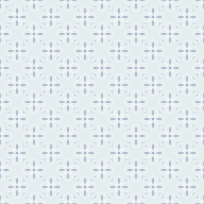 Patterned fabric swatch with geometric design on a light blue background | Riley Blake Designs | Between the Pages | End Papers Iceberg