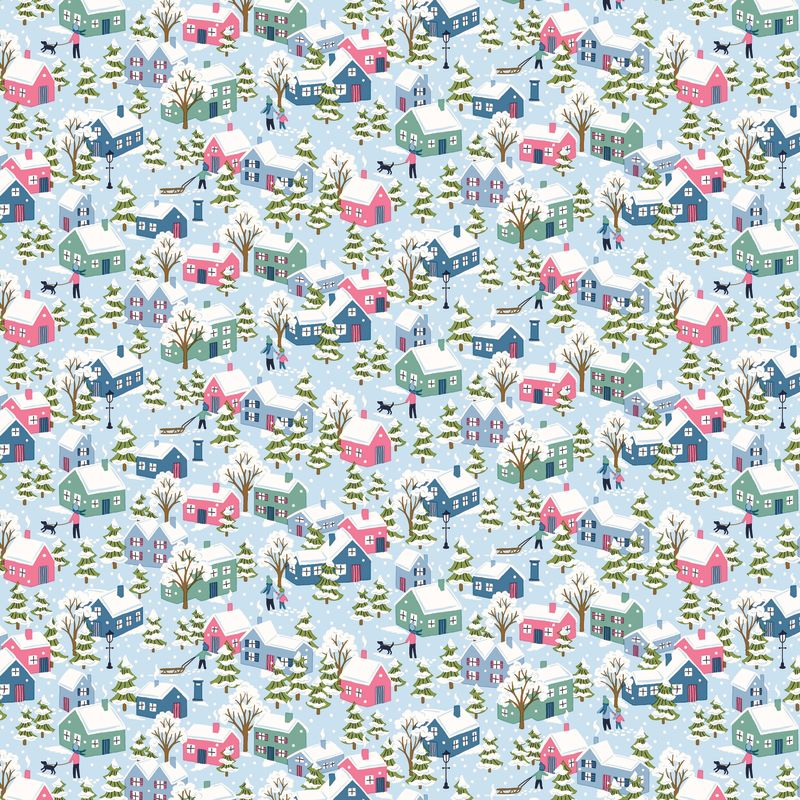 Liberty Fabrics | Festive Greetings | Festive Village C