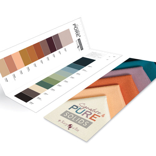 Signature Pure Solids by Suzy Quilts Color Card from Art Gallery Fabrics