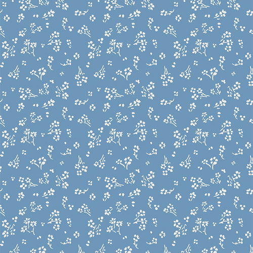 Art Glalery Fabrics | True Blue | Sprinkled Florets Sky