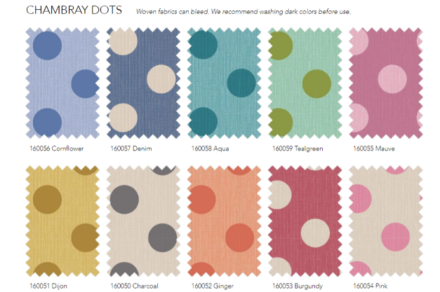 Tilda Chambray Dots fabric collection