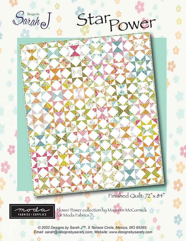 Star Power Quilt Pattern by Designs by Sarah J