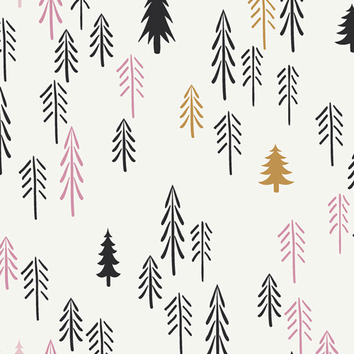 Loblolly Wood, Pine Lullaby Rediscovered, Art Gallery Fabrics (OEKO-TEX), Pine Tree Fabric