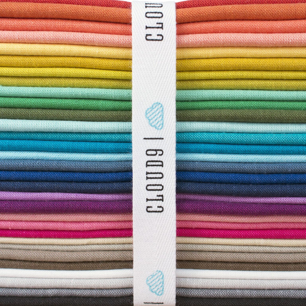Cirrus Solids Rainbow Bundle from Cloud9, Certified Organic Cotton