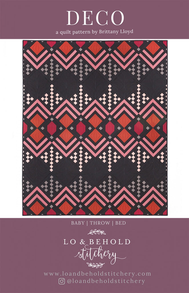 Deco Quilt Pattern by Lo & Behold Stitchery, Brittany Lloyd
