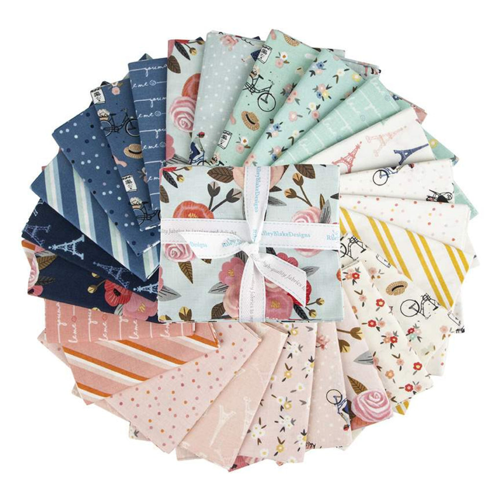 Saturday in Paris Fat Quarter Bundle by Christopher Thompson for Riley Blake Designs