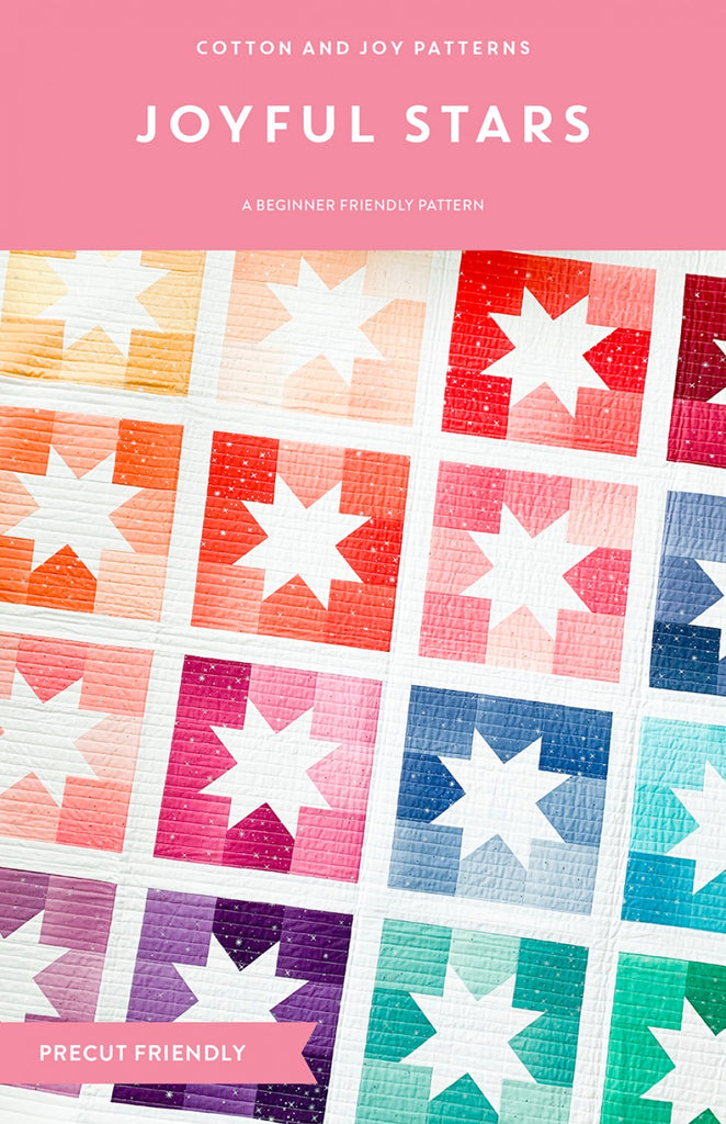 Joyful Stars quilt pattern by Cotton and Joy Patterns