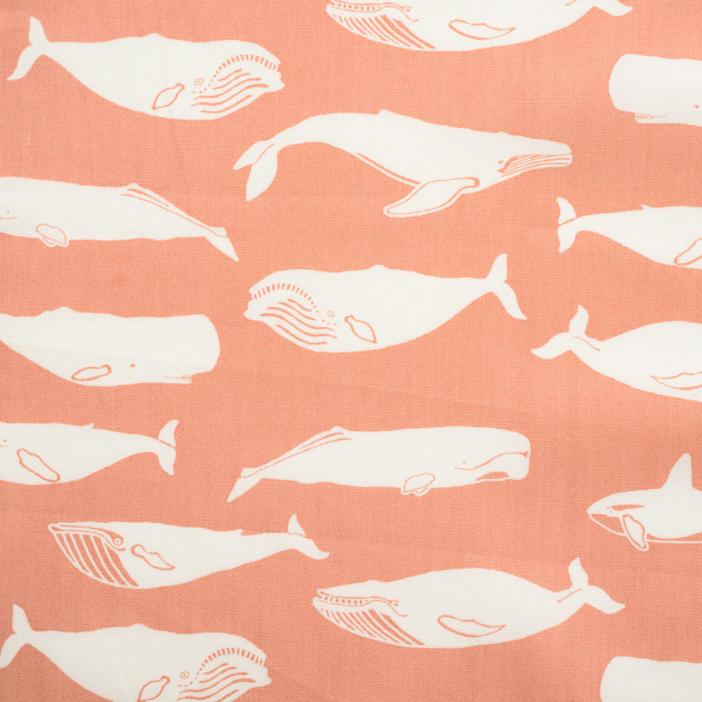 Whales on pink, Tonoshi, Kujira Quince