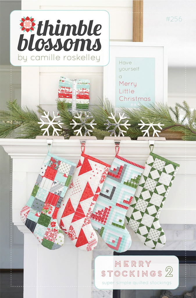 Merry Stockings 2 pattern by Camille Roskelley of Thimble Blossoms
