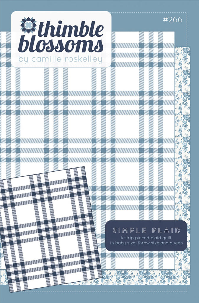 Simple Plaid Quilt Pattern by Thimble Blossoms