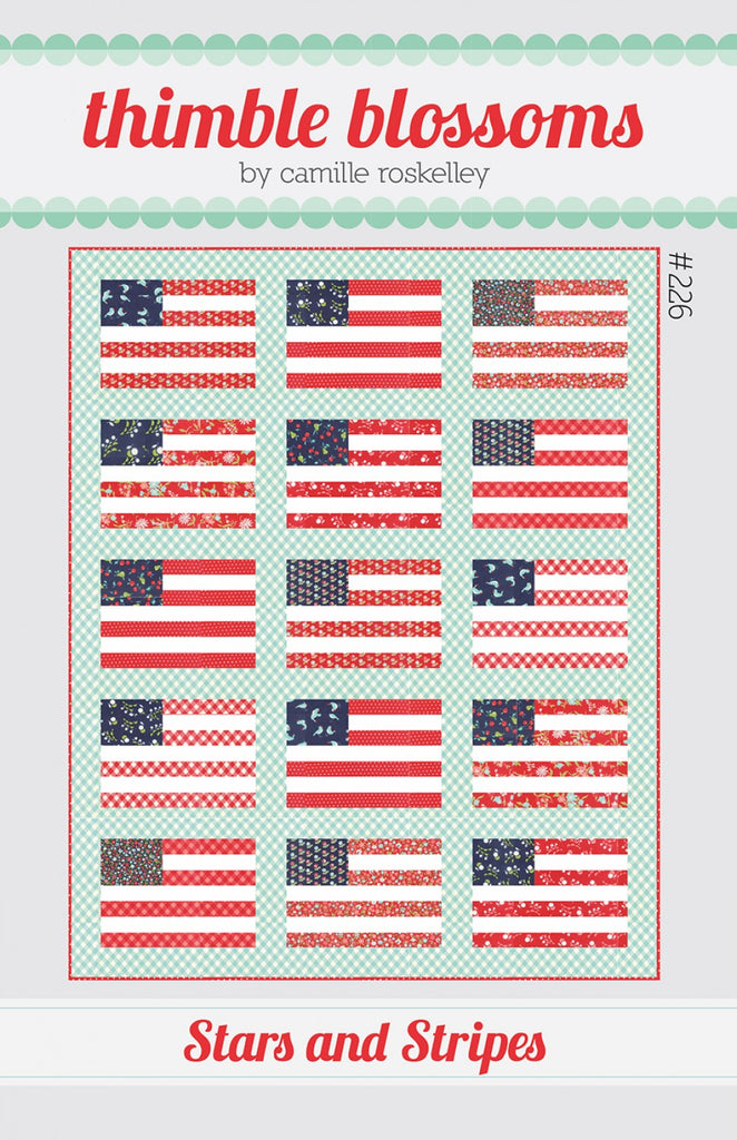 Stars and Stripes Quilt Pattern by Thimble Blossoms