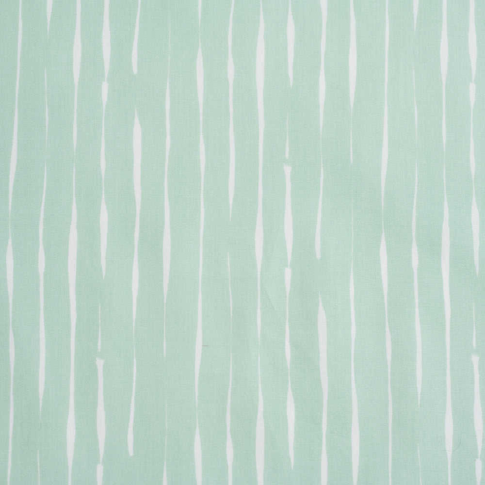 Mint and White Stripes fabric